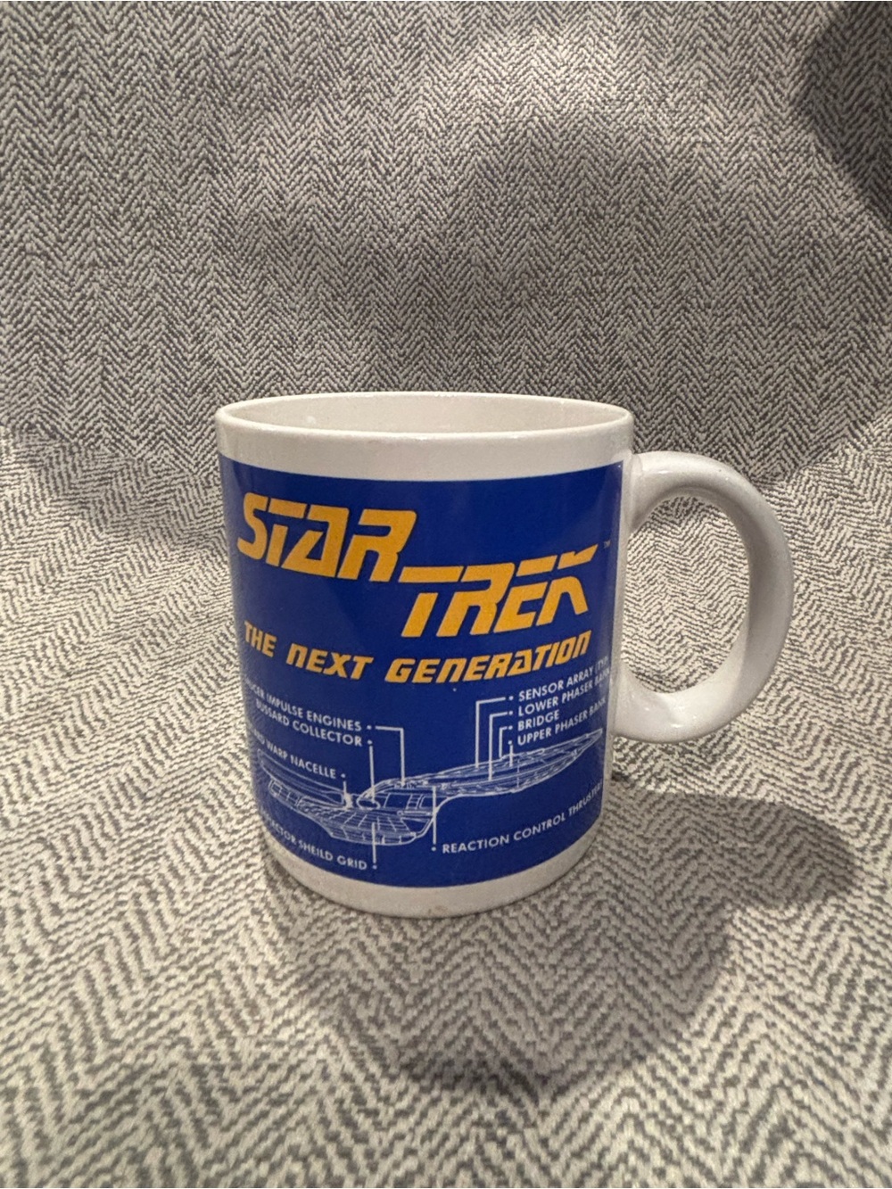 Star Trek The Next Generation Coffee Mug Cup 1994 Pfaltzgraff USS Enterprise